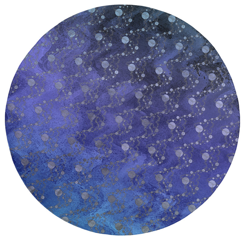Tapis zone de planètes et étoiles, Rond 5 pi