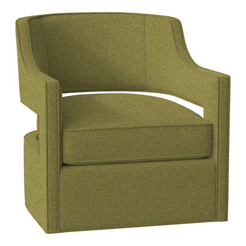 Fauteuil pivotant l 29,5 po Phoebe, Polyester sauge 8789