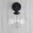 Permo Vintage Industrial Wall Sconce Light Fixture With Adjustable Arm And Clear Glass Globe Shade For Indoor Rustic Decor-1968571606