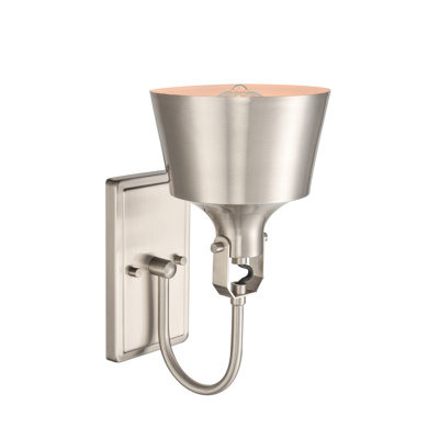 Deming Steel LED Armed Sconce