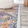 Motolal Modern Persian Boho Vintage Trellis Ivory/Navy/Multi Rug