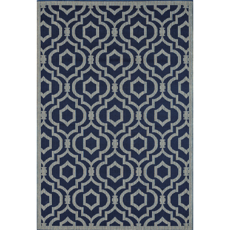 Geometric Indoor / Outdoor Rug, Rectangle 7'10" x 10'2"