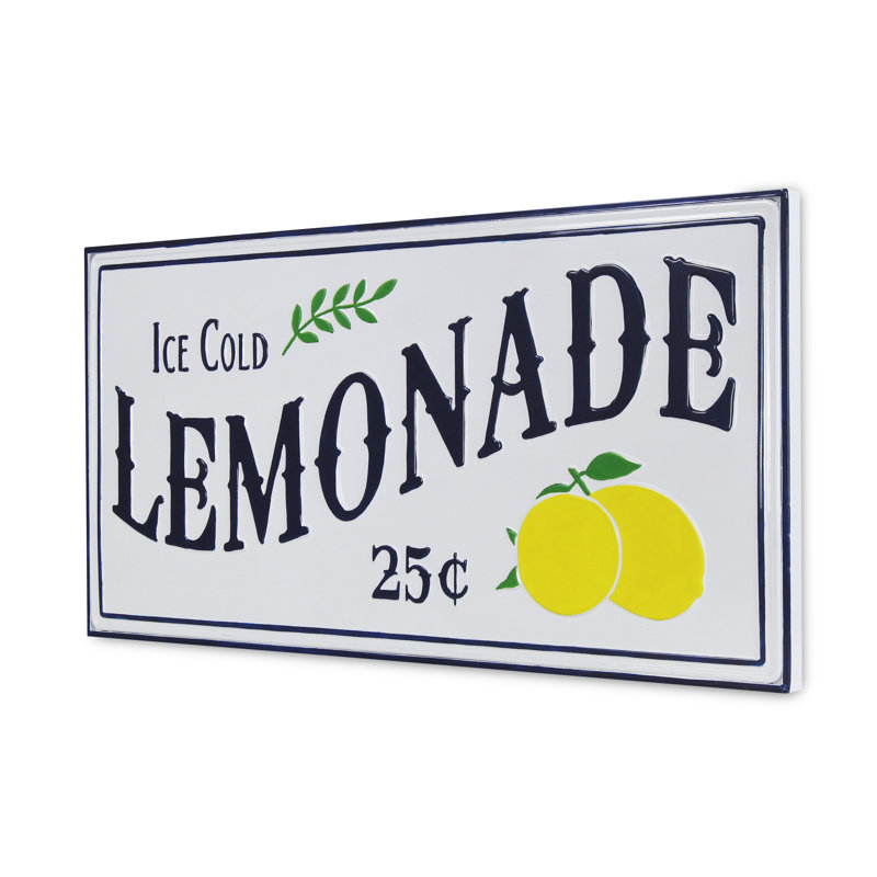 Plaque de limonade glacée, Bleu