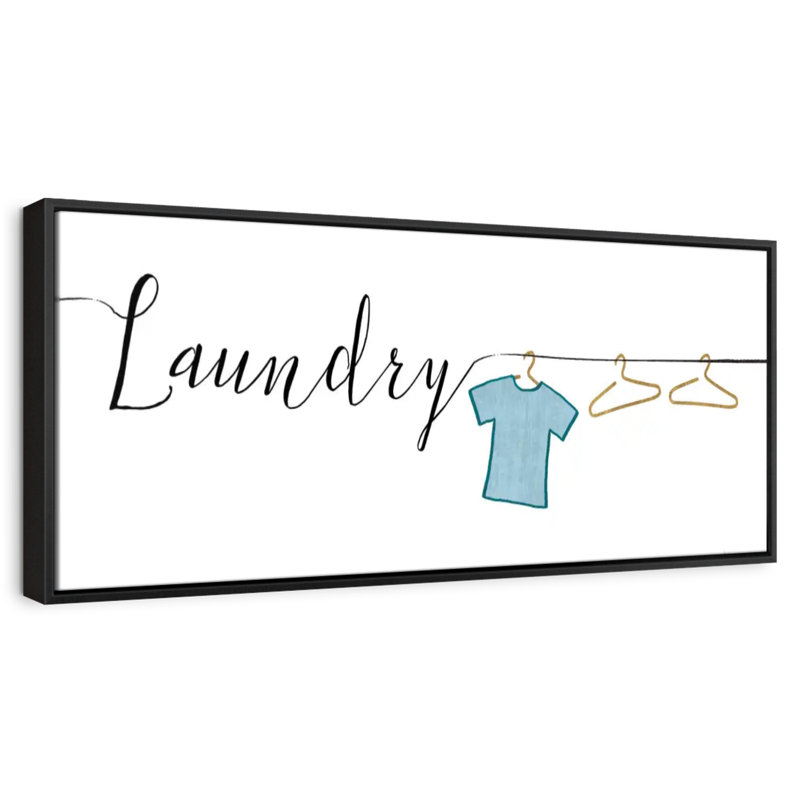 Wash And Dry I, 43" X 15", Floating Frame Black