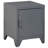 Industrial End Table, Living Room Side Table With Locker-Style Door And Adjustable Shelf