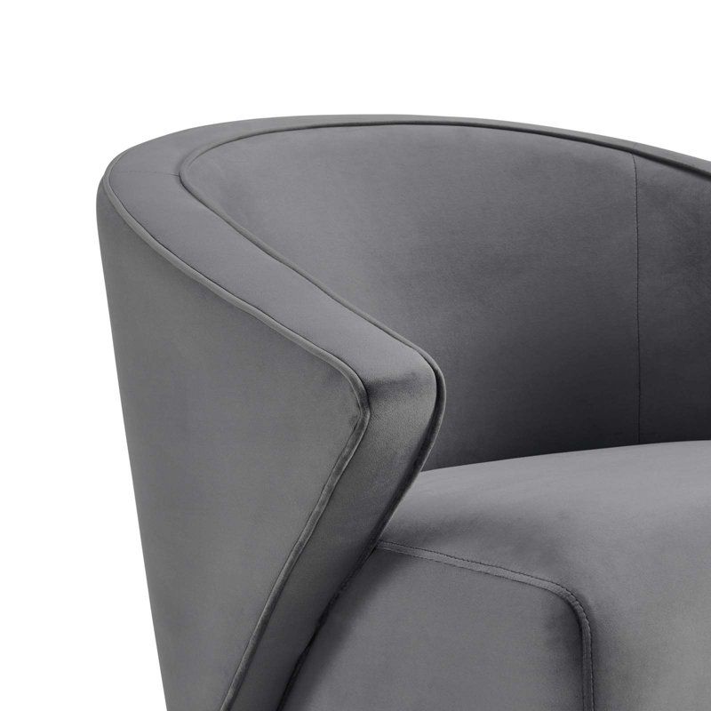 Modway Odyssey Performance Velvet Armchair, Gray Velvet