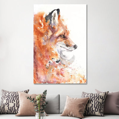 Fire Fox by George Dyachenko - Wrapped Canvas Painting
