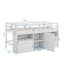 Lit mezzanine simple pratique à 4 tiroirs avec tablettes-2114038473