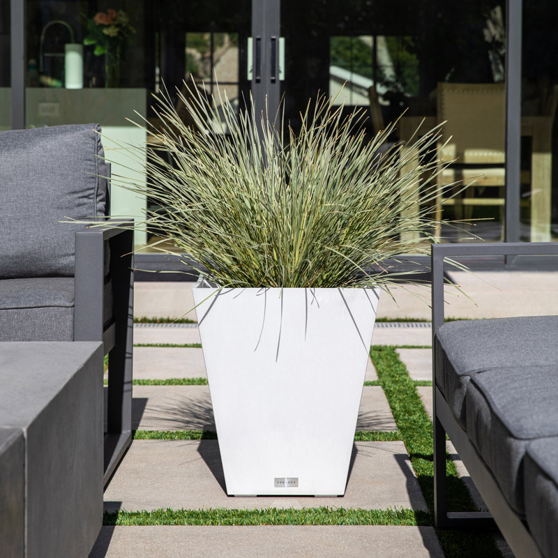 Pure Series Nobleton Planter, 18" H x 16" W x 16" D, Set Of 1, White