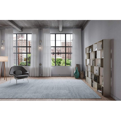 Papyrus Glacier Synthetic Abstract Indoor Rug