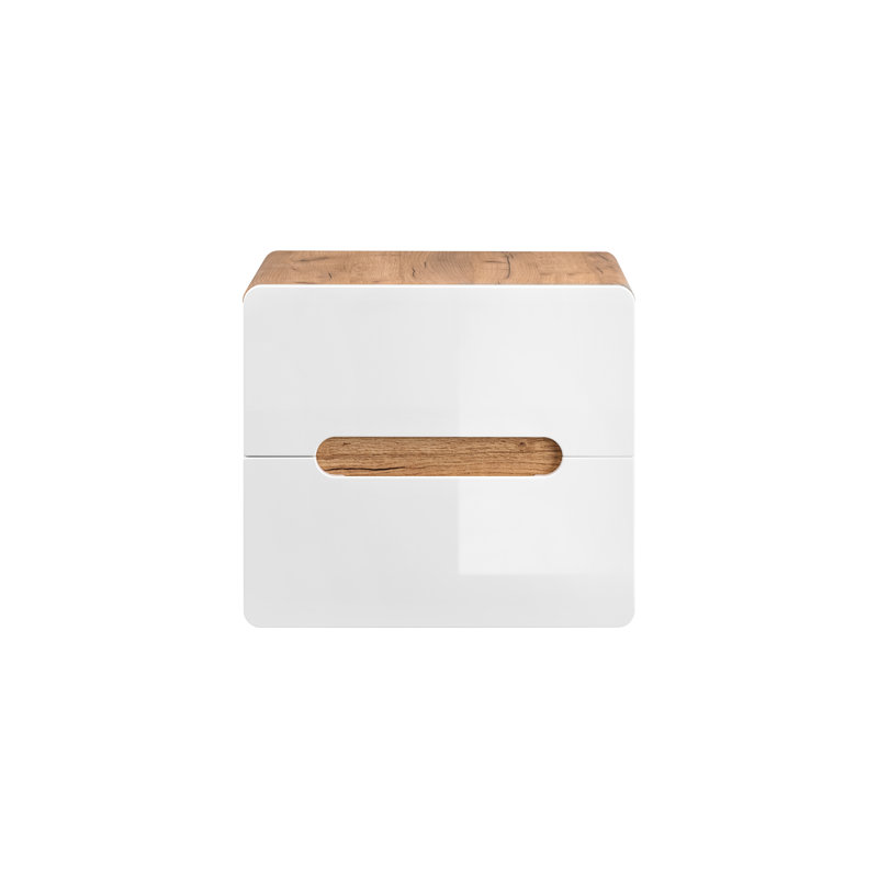 Abdelkareem 60cm Bathroom Vanity Base Only in Natural/White