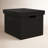 Hand-Woven Rattan Rectangular Basket with Lid-78461942