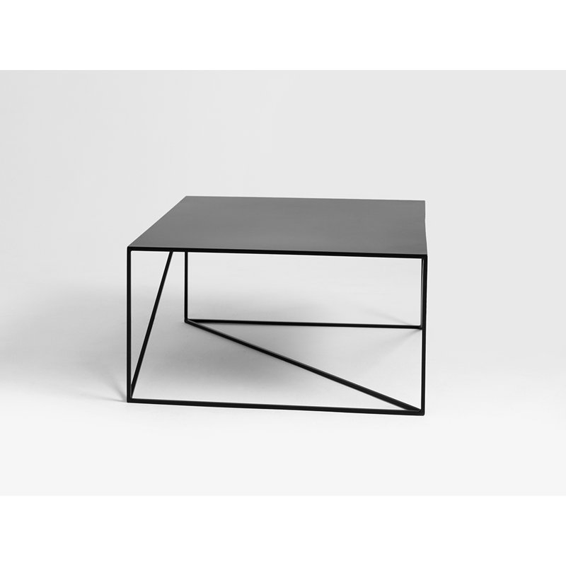 Quiana Frame Coffee Table, Black, H45 x L100 x W100cm