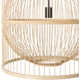 Amata Single Light Wood Plug-in Pendant