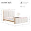 Lit plateforme tapissier Woodcroft