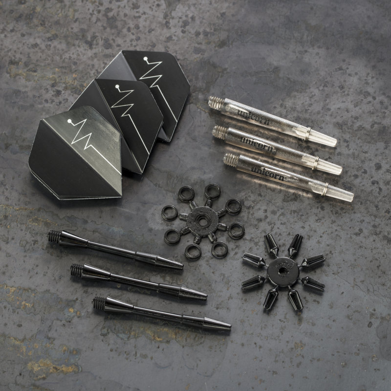 Unicorn Steel 600 Dart Set with Tips, Barrels, Shafts, Flights