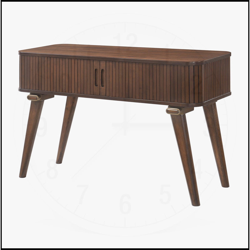 Charmante table de rangement avec portes et tablettes élégantes pour le salon