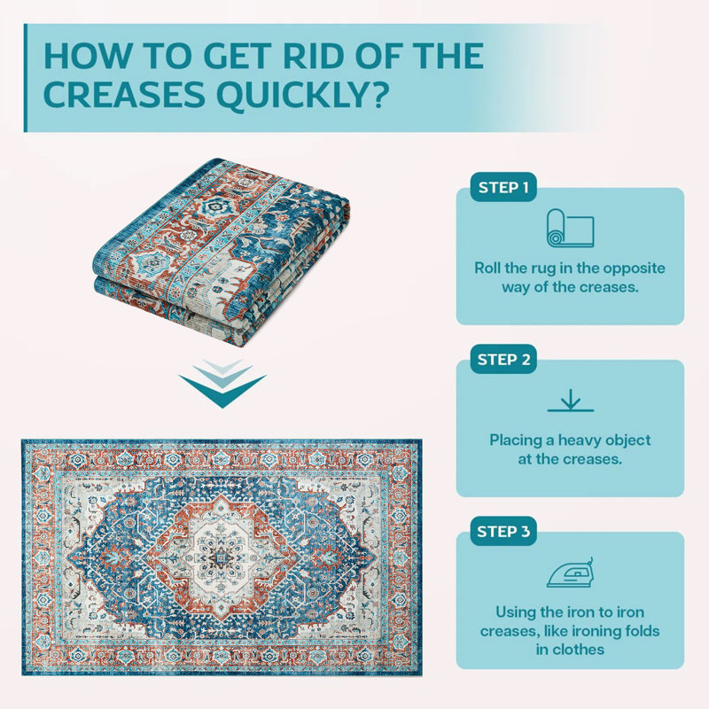 Atilio Rectangle Vintage Look Shaggy Indoor / Outdoor Washable Area Rug, Rectangle 160 x 230 cm