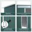Bouzoun 8 ft. W x 4 ft. D Galvanised Steel Pent Garden Shed