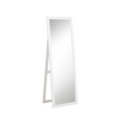 Jalessia Wood Flat Floor Mirror
