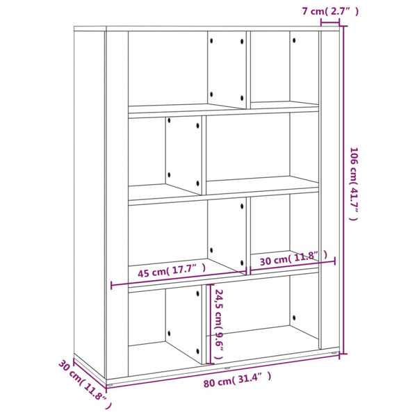 Ebern Designs Janesse 106cm H X 80cm W Standard Bookcase & Reviews 