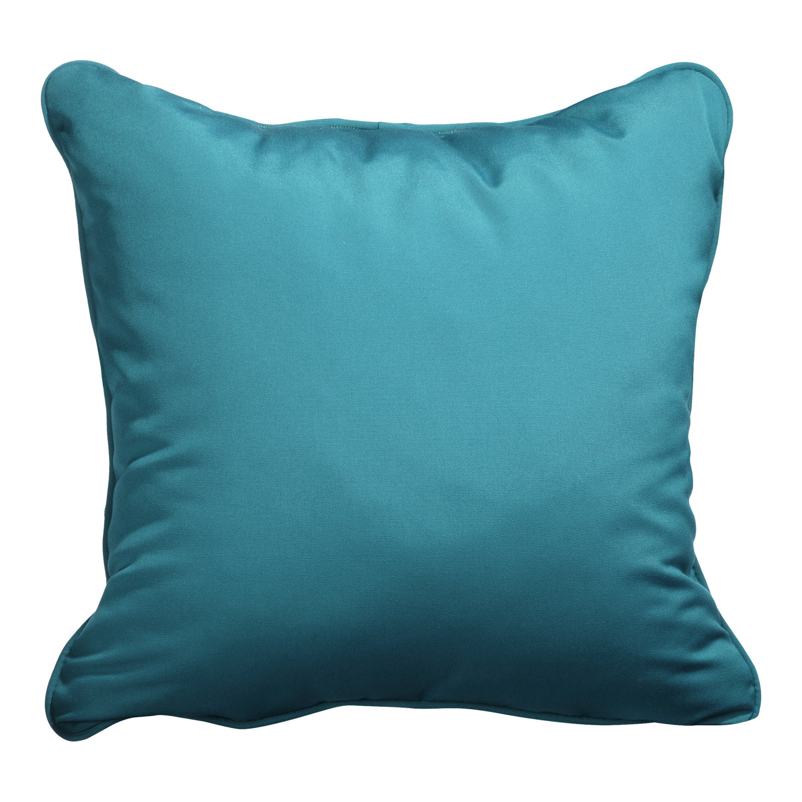 Hansah Throw Pillow, Sunbrella Spectrum Denim, 24" H x 24" W x 6" D