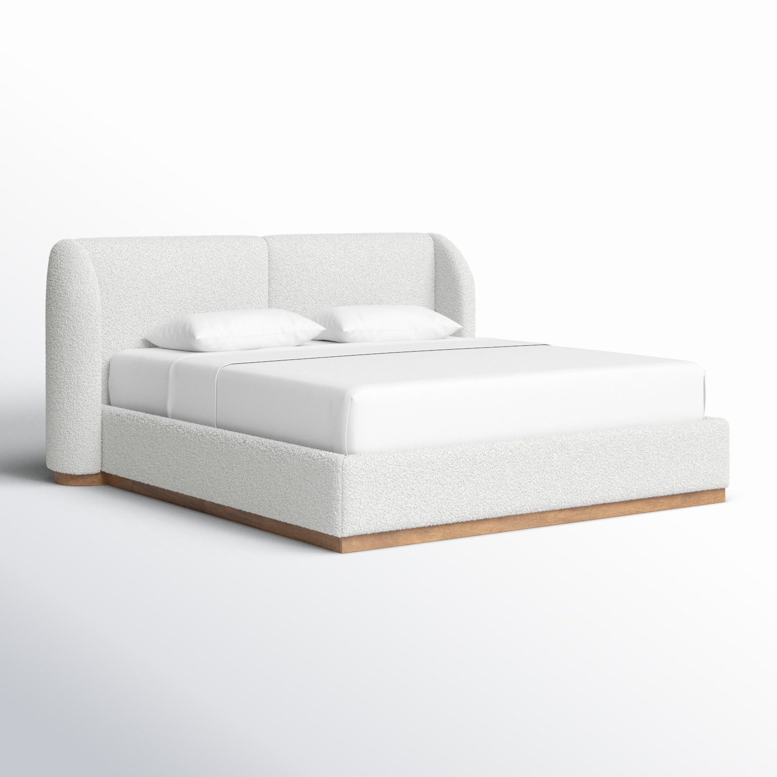 Earley Boucle Fabric Bed, King