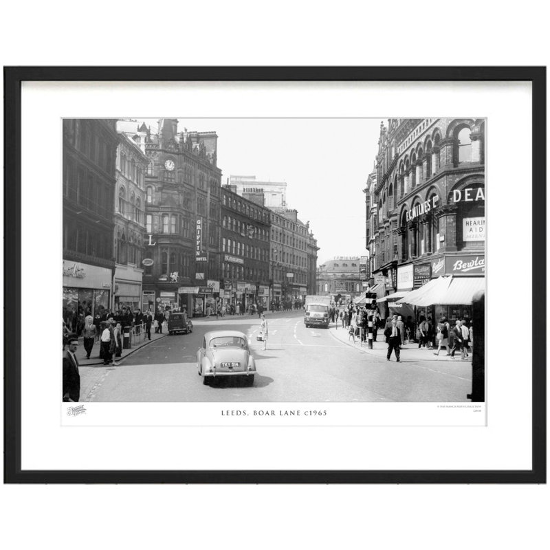Leeds, Boar Lane C1965 - Single Picture Frame Print, 28cm H x 36cm W x 2.3cm D