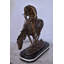 Statue de bronze au bout du sentier, réplique de James Fraser - Taille: L 7 po x l 20 po x H 21 po