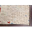 Tapis unique en laine noué à la main ivoire / bleu / rouge nouvel âge 5 pi 1 po x 7 pi 1 po