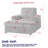 42.5-Inch Corduroy Single Recliner With Backrest Pillow, Cup Holder Design, Storage Footrest, Comfortable Sofa-Deep-Seated Living Room Sofa-309554126