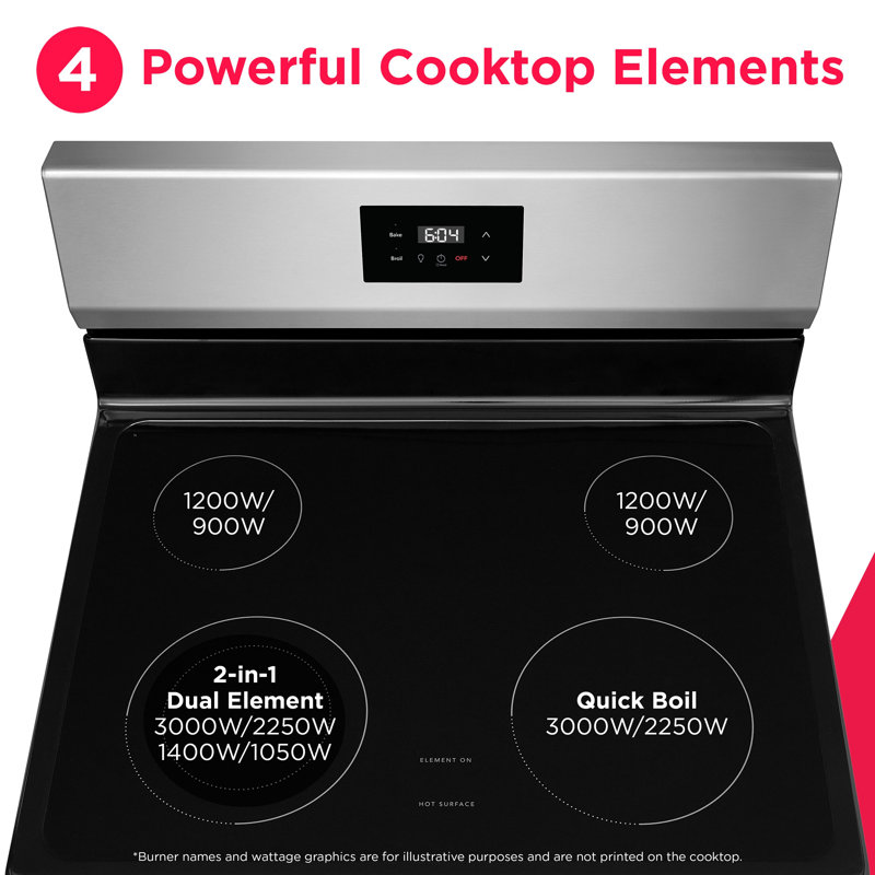 30" Electric Range with Quick Boil Element