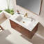 Meuble-lavabo flottant avec lavabo et tiroirs pour petite salle de bain Celeste-130988503