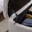 Banc de 38,37 pouces avec repose-pieds avec rangement en fausse fourrure-2087002978