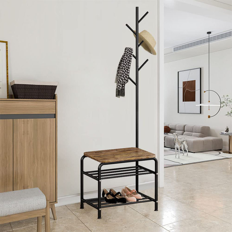 Dathan Hall Tree with Bench and Shoe Storage