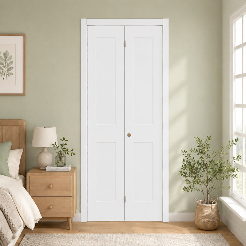 Porte de placard pliante 2 panneaux, 30" x 80"