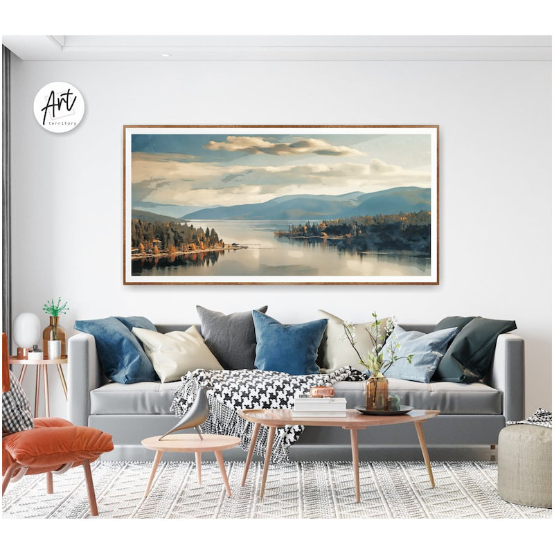 Imprimé Priest Lake, Affiche non encadrée, H 28 po x l 56 po