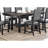 1Pc Dining Table Kitchen Breakfast Dining Room Furniture Table With Storage Shelve Rubber Wood