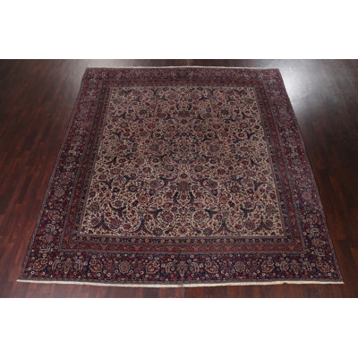 One-of-a-Kind 11'8" x 11'11" Square Wool Area Rug in Ivory