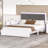 Queen Size Upholstered Bed With Led Light-463985840