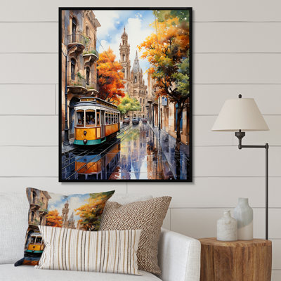 Spain Colorful Streets Of Barcelona - Spain Wall Decor