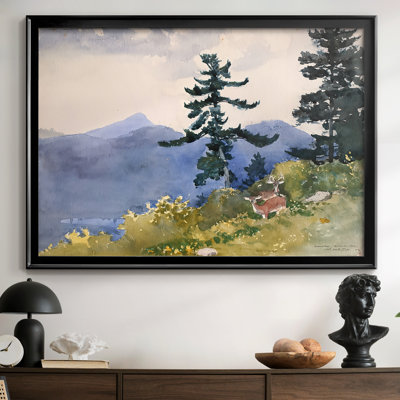 Deer in the Adirondacks-Winslow Homer-Framed Gallery Wrapped Canvas-1889