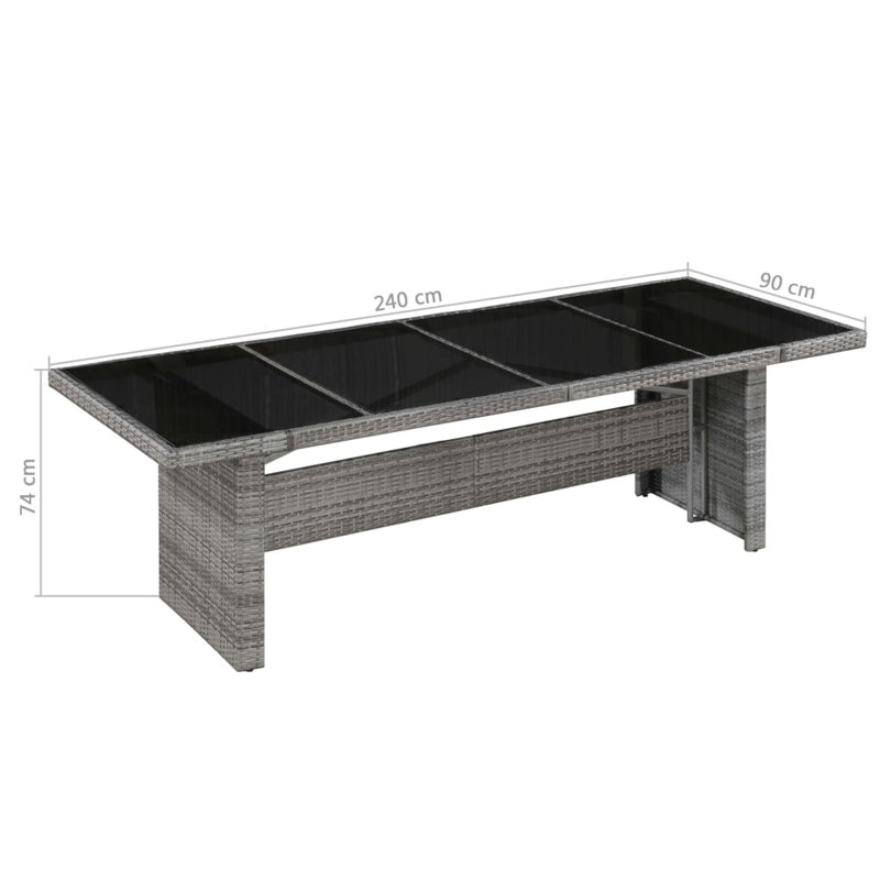 Settle Rattan Dining Table
