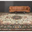 Hand Knotted Wool Oriental Area Rug in Ivory And Green