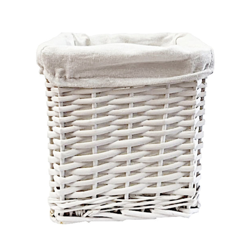 Brambly Cottage Wicker Decorative Basket, White