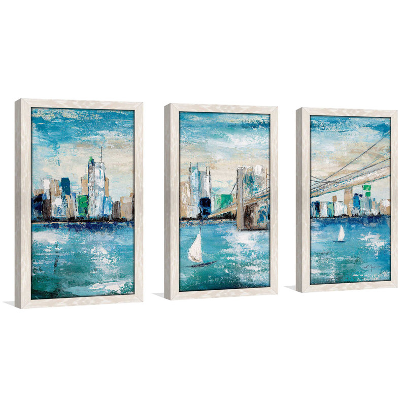 « catching the wind », reproduction de peinture à l’acrylique à multiples images, L 40,5 po x H 25,5 po x P 1 po