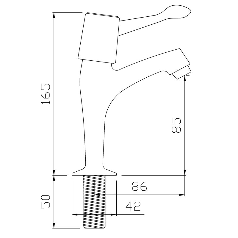 Abode Lever Quarter Turn Pillar Taps