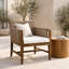 Chaise de patio avec coussin DeMontfort