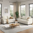 63" Upholstered Sofas 2 Seater Couches Small Loveseat For Small Apartment Living Room (Set Of 2)