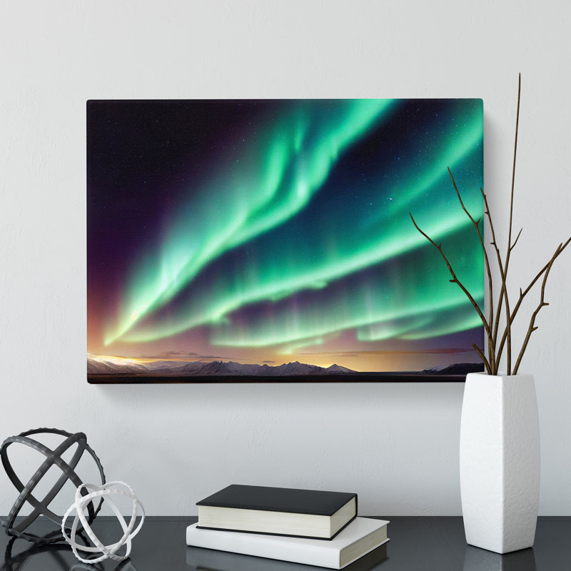 Charismatic Northern Lights - Wrapped Canvas